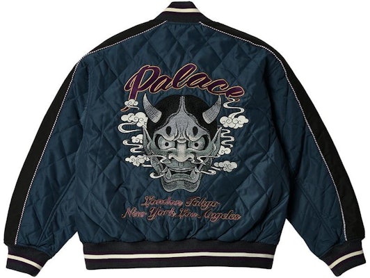 PALACE ULTIMO FW23 Jaket Bomber Unisex Hitam Bordir Devil. P25LS014 Lookbook PALACE ULTIMO FW23 Jaket Bomber Unisex Hitam Bordir Devil. P25LS014