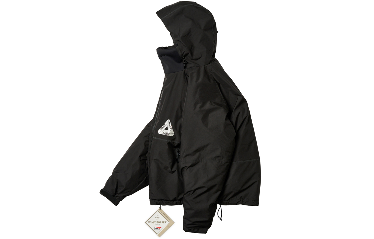 Purchase Palace ULTIMO FW23 GORE-TEX WINDSTOPPER Mask Jacket Black Unisex Hooded Jacket P25JK115