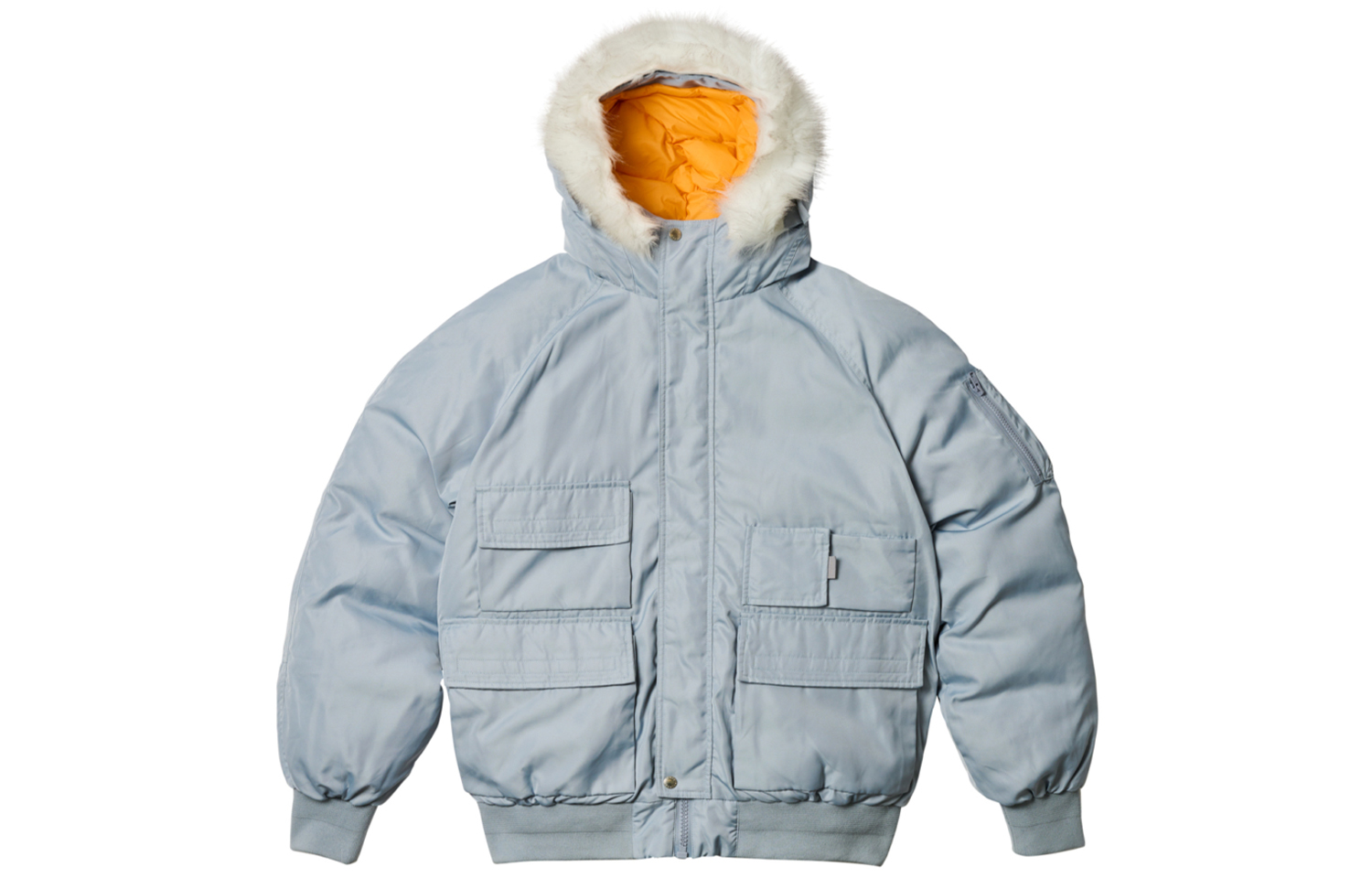 Lookbook Jaket Parka Utility Berkerudung PALACE ULTIMO FW23 Abu-Abu Unisex. P25JK140