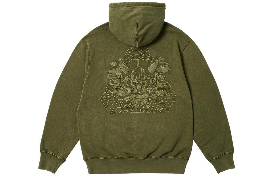 Palace Ultimo FW23 Olive Green Devil Logo Hoodie Unisex P25CS169