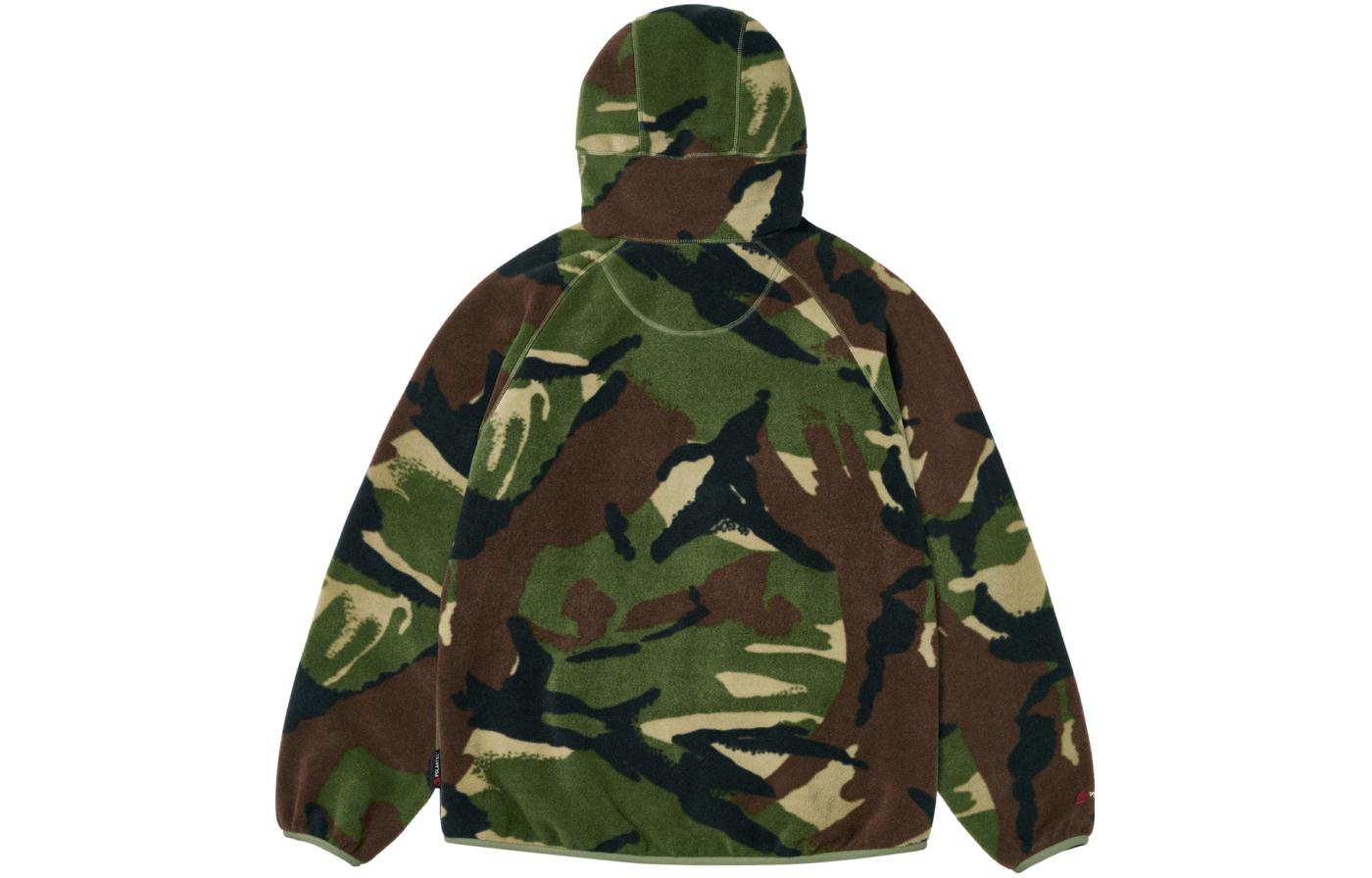 PALACE ULTIMO FW23 Polartec Ninja Hood Woodland Camo Half-Zip Hoodie Green Unisex P25CS148 圖 3