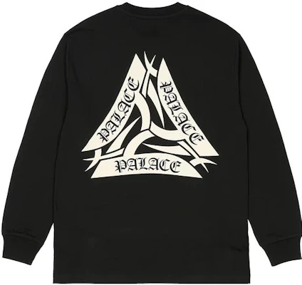 Palace Ultimo FW23 三角形圖案圓領長袖上衣 男女黑色 P25LS010 Order Palace Ultimo FW23 三角形圖案圓領長袖上衣 男女黑色 P25LS010