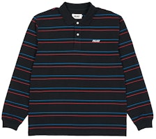 PALACE UNDERLINE LONGSLEEVE POLO BLACK PALACE UNDERLINE LONGSLEEVE POLO BLACK