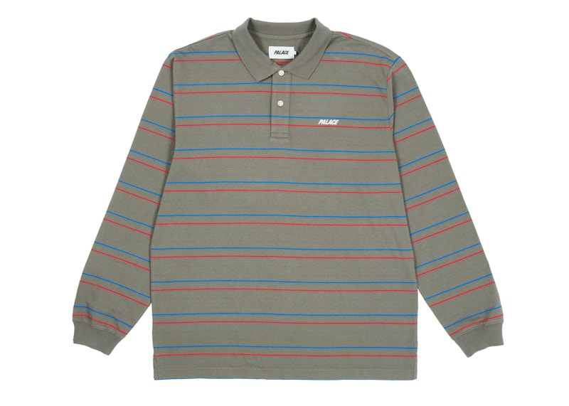 PALACE UNDERLINE LONGSLEEVE POLO OLIVE