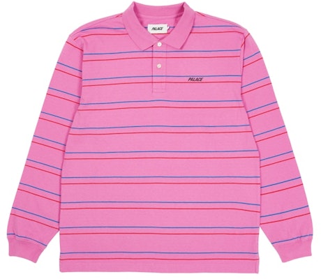 パレス アンダーライン ポロシャツ (ピンク) P20ES103 Buy パレス アンダーライン ポロシャツ (ピンク) P20ES103
