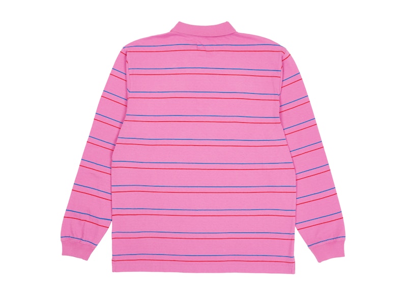 Order パレス アンダーライン ポロシャツ (ピンク) P20ES103