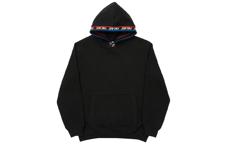 Palace Unisex Hoodie with Logo and Taped Detailing - Black P19CS192 圖 2