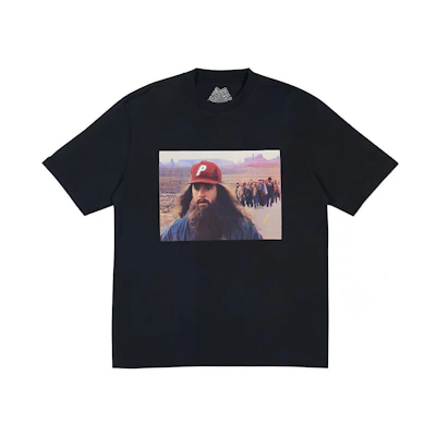 PALACE Unisex Solid Color Graphic Oversized Crewneck T-Shirt PLA-SS18-179
