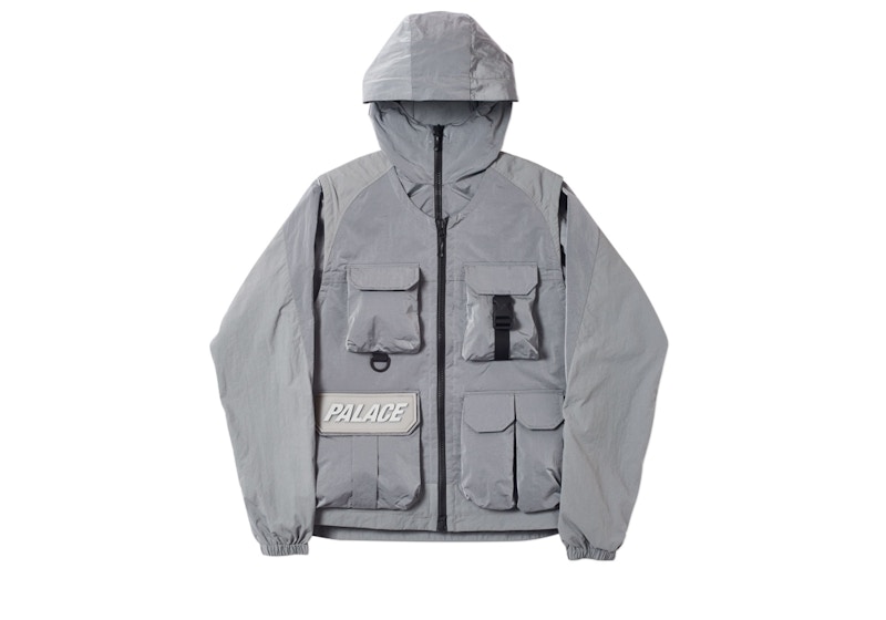 Palace Utility Iridescent Jacket + Vest Grey
