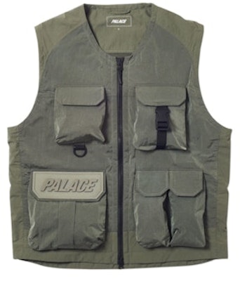 Palace Utility Iridescent Jacket + Vest Olive Lookbook Palace Utility Iridescent Jacket + Vest Olive