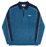 Palace Velour Half Zip Grey/Black Palace Velour Half Zip Grey/Black