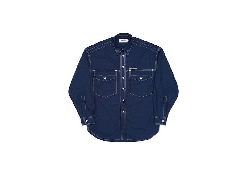 Buy 宮廷詩襯衫 海軍藍