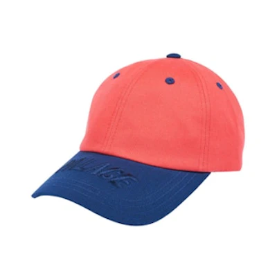 Palace Visor 6-Panel Hat Peach/Navy