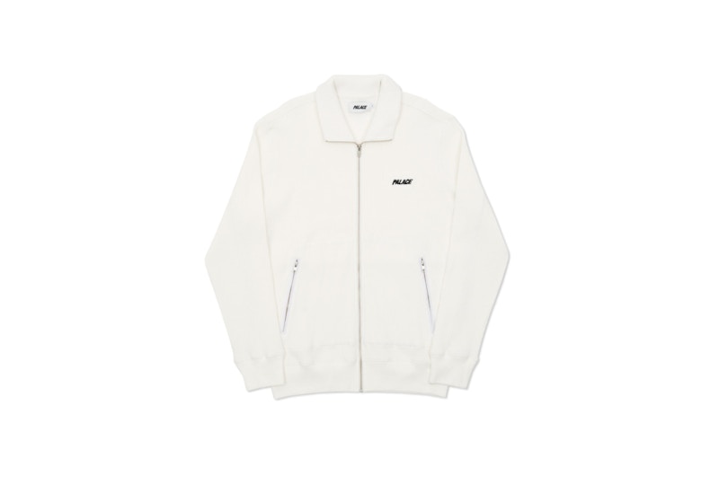 Palace Waffled Track Top White