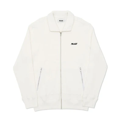 Palace Waffled Track Top White