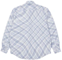 Lookbook PALACE 格紋口袋長袖襯衫 藍色Unisex 男女皆宜上衣 長袖襯衣 P22SHT064