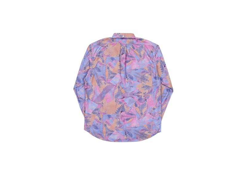 Order Kemeja Motif Warp Palace Ungu