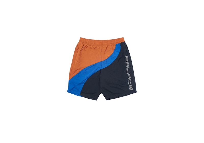 Palace Wave Runner Shell Shorts Black/Blue/Orange