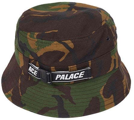 Palace Web Strap Bucket Hat Woodland Camo Buy Palace Web Strap Bucket Hat Woodland Camo