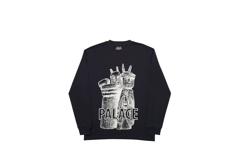 Buy Palace Basically a Stripe Longsleeve Black/Blue/Red - Novelship