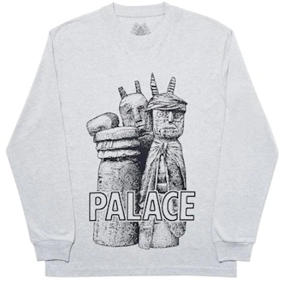 Palace Winz Kaos Lengan Panjang Abu Marl Buy Palace Winz Kaos Lengan Panjang Abu Marl