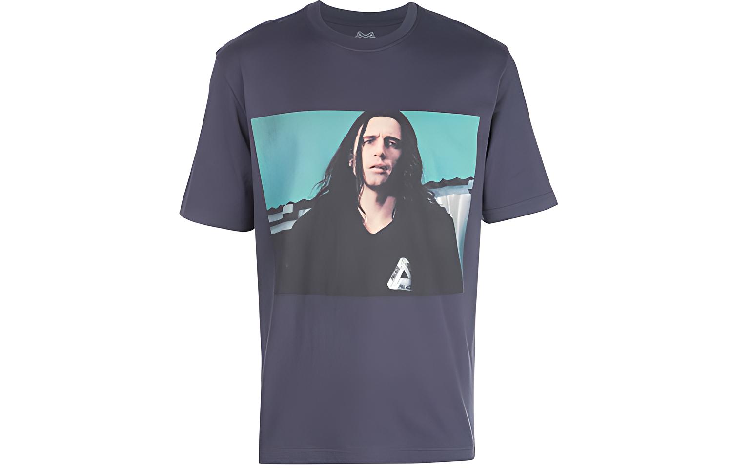 PALACE Wise Up Crew Neck T-shirt Grey Blue - P17TS009T