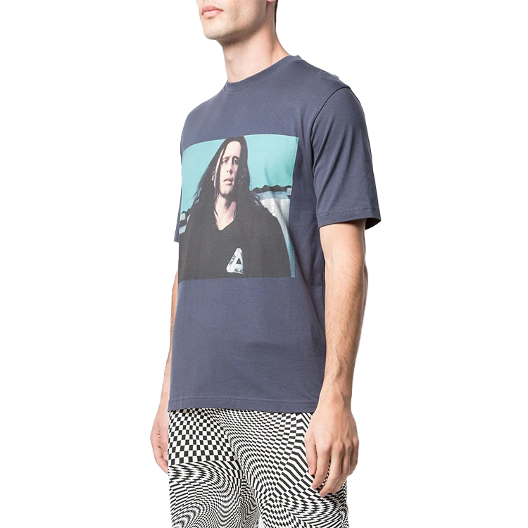 PALACE Wise Up Crew Neck T-shirt Grey Blue - P17TS009T 圖 4