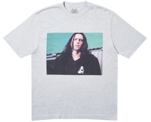 Palace Wise Up T-Shirt Grey Marl Buy Palace Wise Up T-Shirt Grey Marl