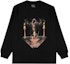 Order PALACE Wizard Grafik Lengan Panjang Crewneck Tee Hitam P15LS030