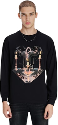 PALACE Wizard Grafik Lengan Panjang Crewneck Tee Hitam P15LS030 Lookbook PALACE Wizard Grafik Lengan Panjang Crewneck Tee Hitam P15LS030