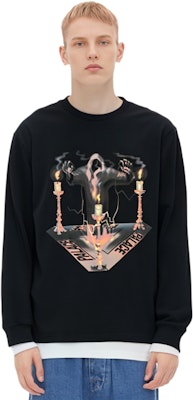 PALACE Wizard Grafik Lengan Panjang Crewneck Tee Hitam P15LS030 Purchase PALACE Wizard Grafik Lengan Panjang Crewneck Tee Hitam P15LS030