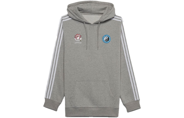Palace adidas Originals Graphic Hoodie Lotus Pattern Grey Hoodie HB9138