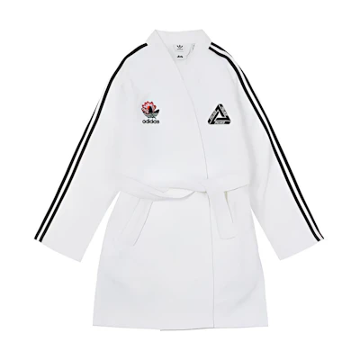 PALACE adidas Originals Striped Logo Lotus Graphic Robe Cloak Cape. H61826