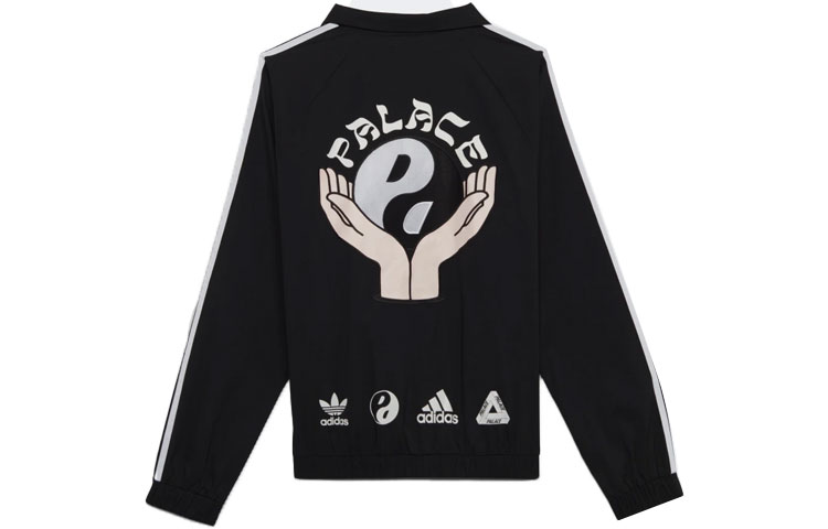 Palace Adidas Originals Zip Jacket Black with Tai Chi Back Design H59100 圖 2