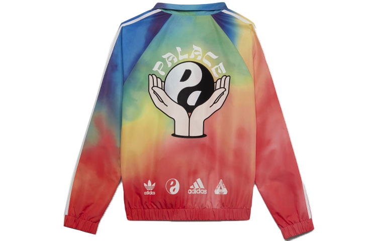 Order PALACE x adidas Originals Zip Jacket Taiji Design Loose Fit Multicolor HA3523