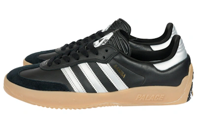 Palace x adidas Puig Samba 'Black Silver' HQ6099