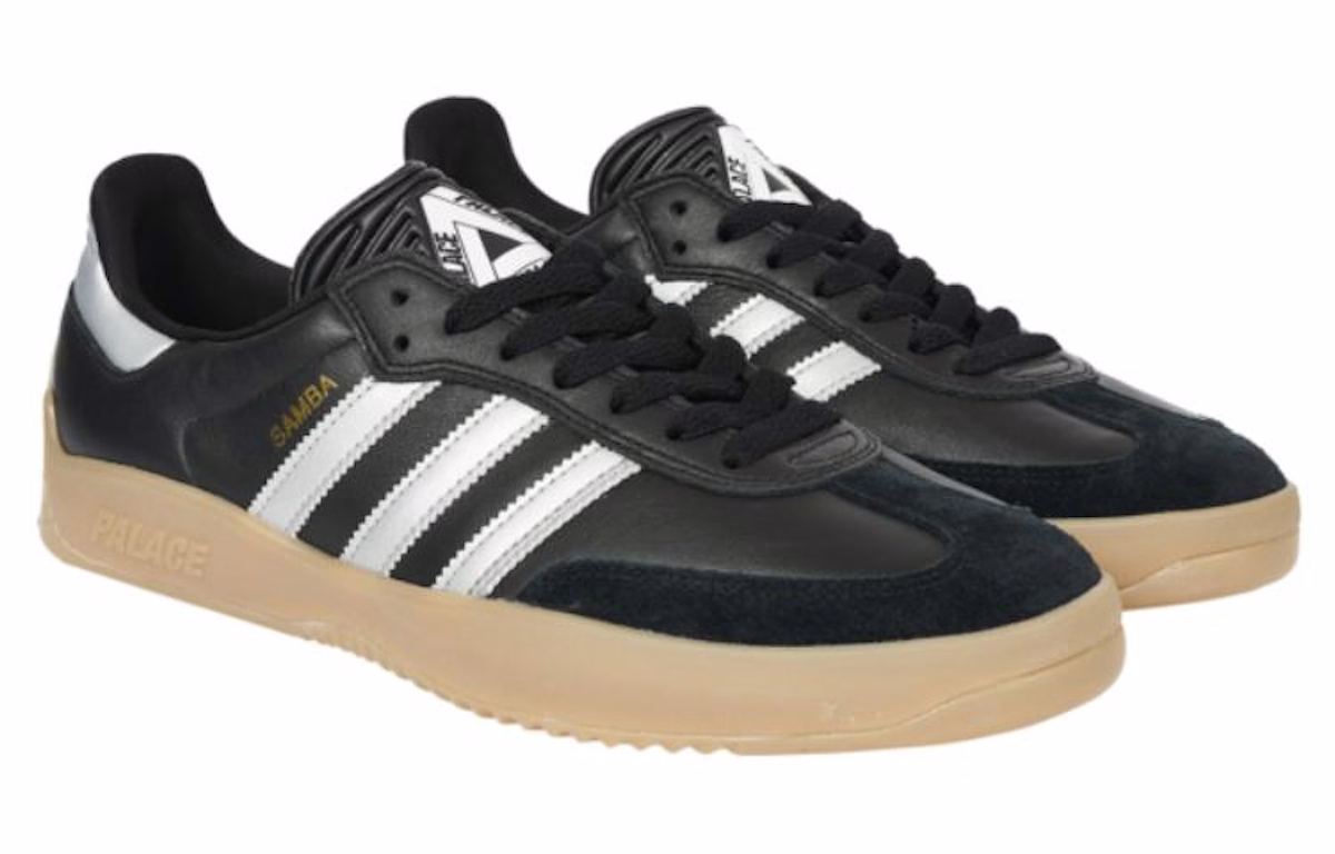 Palace x adidas Puig Samba 'Black Silver' HQ6099