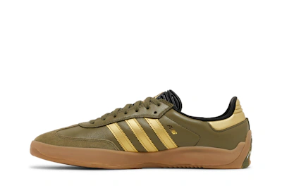 Palace x adidas Puig Samba 'Olive Gold' HQ6100
