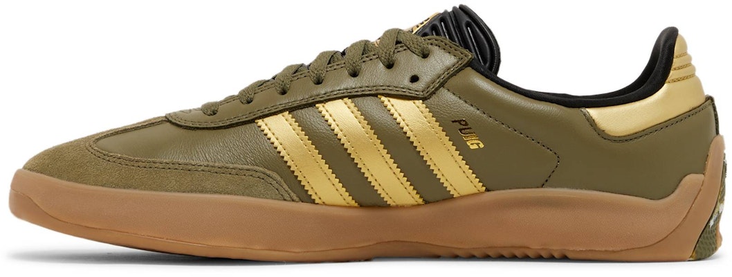 Palace x adidas Puig Samba 'Olive Gold' HQ6100 Lookbook Palace x adidas Puig Samba 'Olive Gold' HQ6100