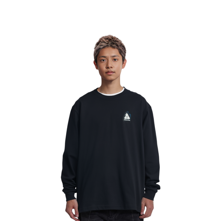 Purchase PALACE x AMG 2.0 긴팔 블랙 티 유니섹스 크루넥 셔츠. P22AMGLS001