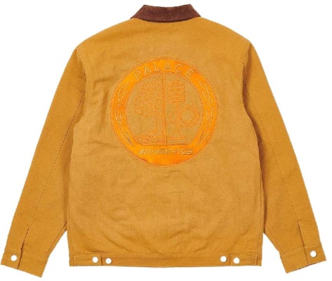 PALACE x AMG 焦糖色工装夹克黄 - 标志印花翻领外套. P22AMGJK001 Lookbook PALACE x AMG 焦糖色工装夹克黄 - 标志印花翻领外套. P22AMGJK001