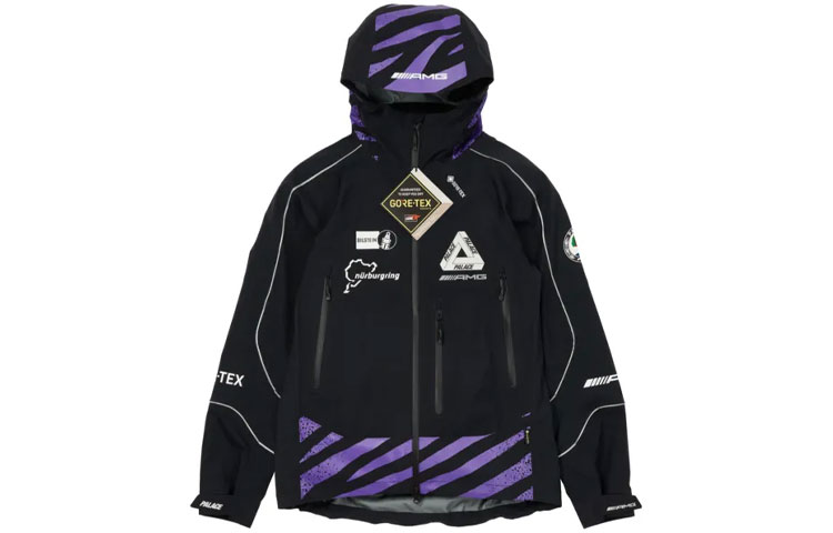 Palace AMG SS21 Logo Tiger Print Hoodie Black Unisex Couples Edition P20AMGGT001