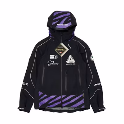 Palace AMG SS21 Logo Tiger Print Hoodie Black Unisex Couples Edition P20AMGGT001