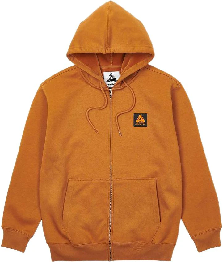 palace-x-amg-zip-hoodie-caramel-brown-unisex-casual-pullover-p22-amghd-001