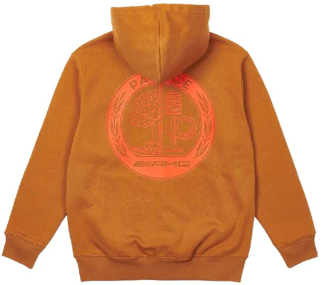 PALACE x AMG 拉链连帽衫 焦糖棕 男女款休闲套头衫。 P22AMGHD001 Lookbook PALACE x AMG 拉链连帽衫 焦糖棕 男女款休闲套头衫。 P22AMGHD001