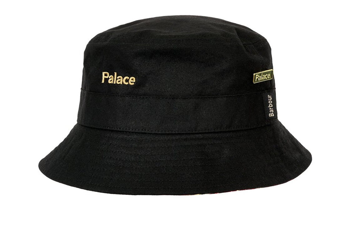 PALACE Barbour Black Patterned Bucket Hat - Unisex Couple Style MHA0834BK11