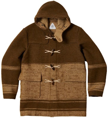 PALACE x C.P. Company 联名FW22棕色条纹羊毛束扣大衣男女同款夹克外套 P23CPJK001 Lookbook PALACE x C.P. Company 联名FW22棕色条纹羊毛束扣大衣男女同款夹克外套 P23CPJK001