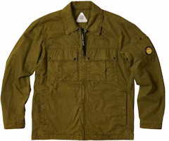 PALACE x C.P. Company FW22 Olive Logo Cotton Shirt Jacket Brown Unisex P23CPHT002 PALACE x C.P. Company FW22 Olive Logo Cotton Shirt Jacket Brown Unisex P23CPHT002