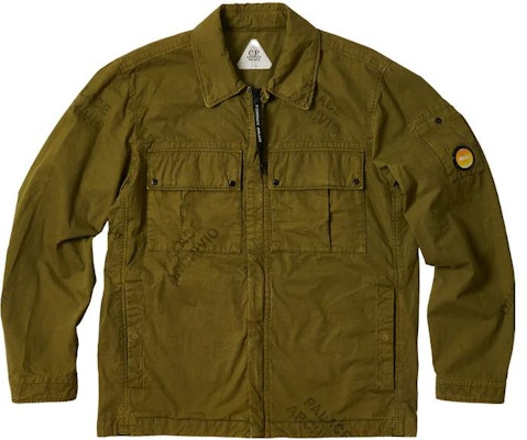 PALACE x C.P. Company FW22 Olive Logo Cotton Shirt Jacket Brown Unisex P23CPHT002 Buy PALACE x C.P. Company FW22 Olive Logo Cotton Shirt Jacket Brown Unisex P23CPHT002