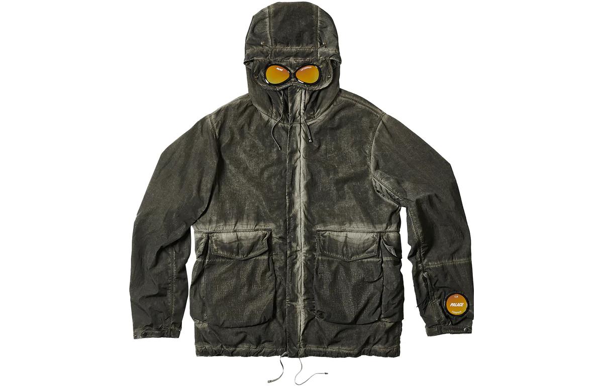 PALACE x C.P. Company FW22 Shell Goggle Jacket Black Retro Unisex Outerwear. P23CPJK003